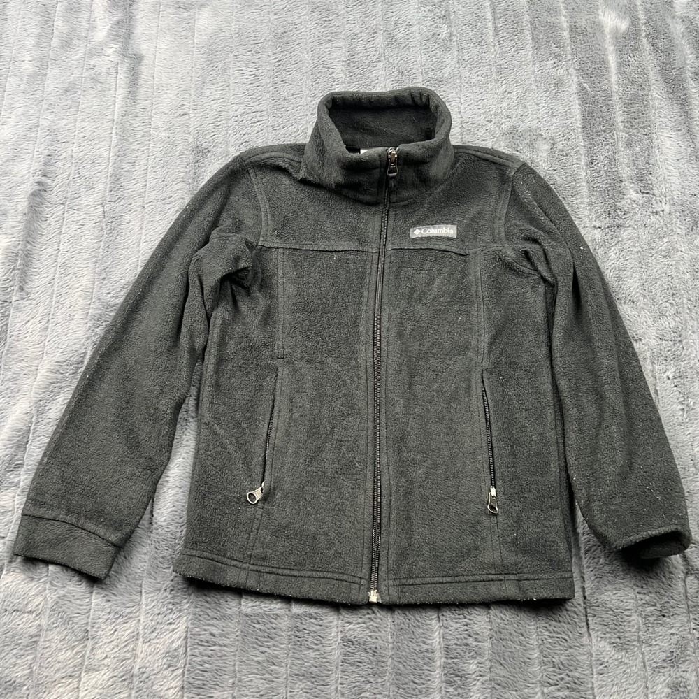 Columbia Girls Black Benton Springs Full Zip Fleece Jacket WB6760 Size Small 8